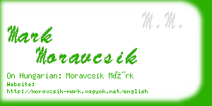 mark moravcsik business card